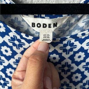 BODEN Size 10L Short Sleeve Women Dress